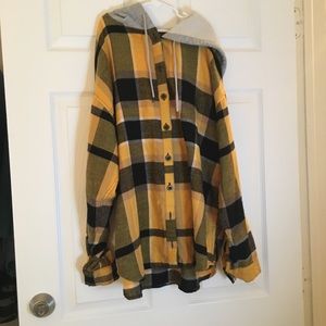 soft flannel hoodie